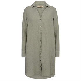 Mos Mosh Rielle Linen Kjole, Shadow 